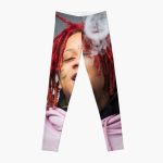 smoke and red curly hair Leggings RB1602 product Offical Trippie Redd Merch