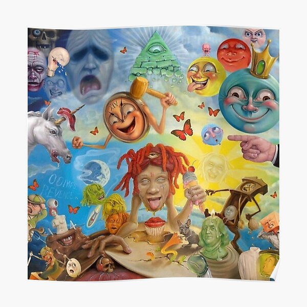 1400 Red Friends Poster RB1602 product Offical Trippie Redd Merch