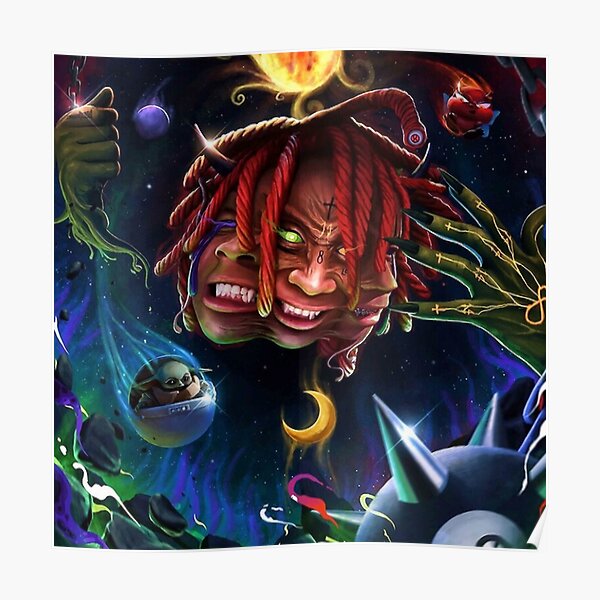 the king trippies Poster RB1602 product Offical Trippie Redd Merch