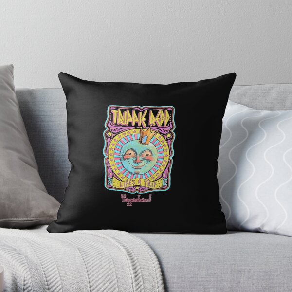 smiley moon Throw Pillow RB1602 product Offical Trippie Redd Merch